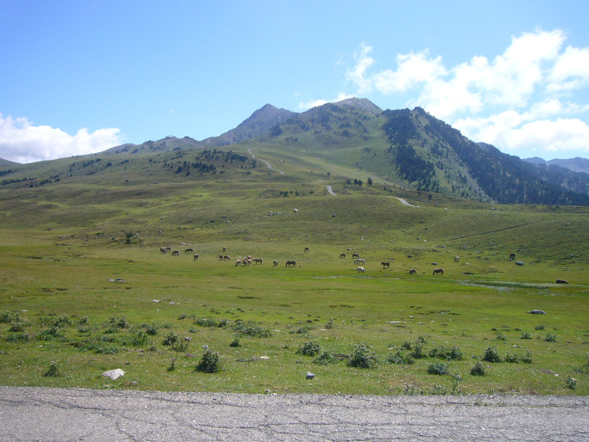 Paisaje de montaña en el Pirineo